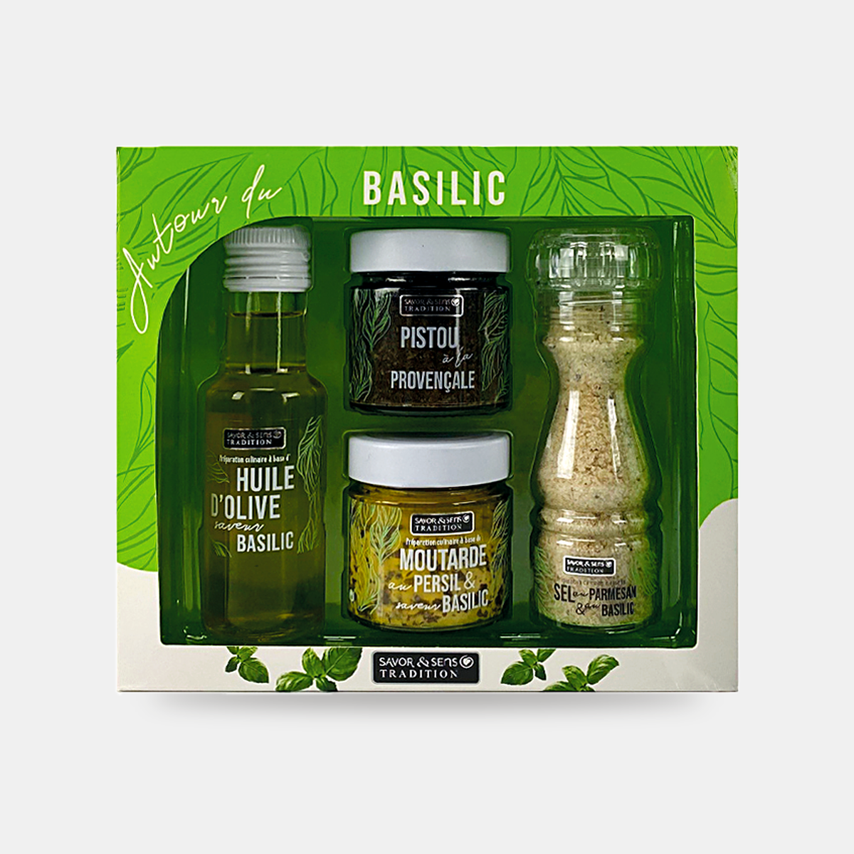 Coffret "Autour du basilic" (4 produits)