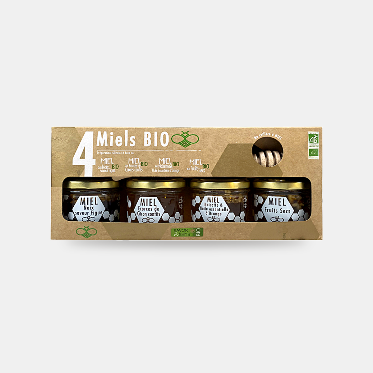 Coffret 4 Miels Bio