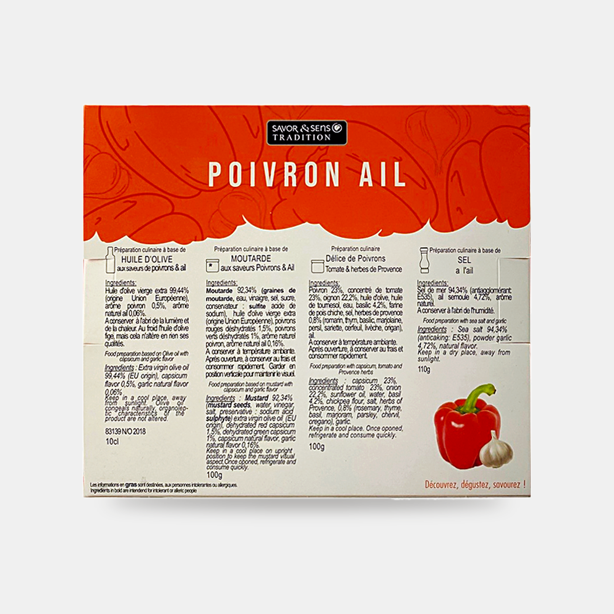 Coffret "Autour du poivron & ail"