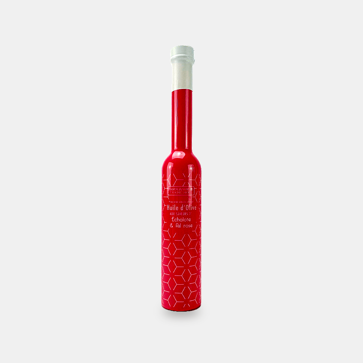 Huile d'olive saveur échalote & ail rose