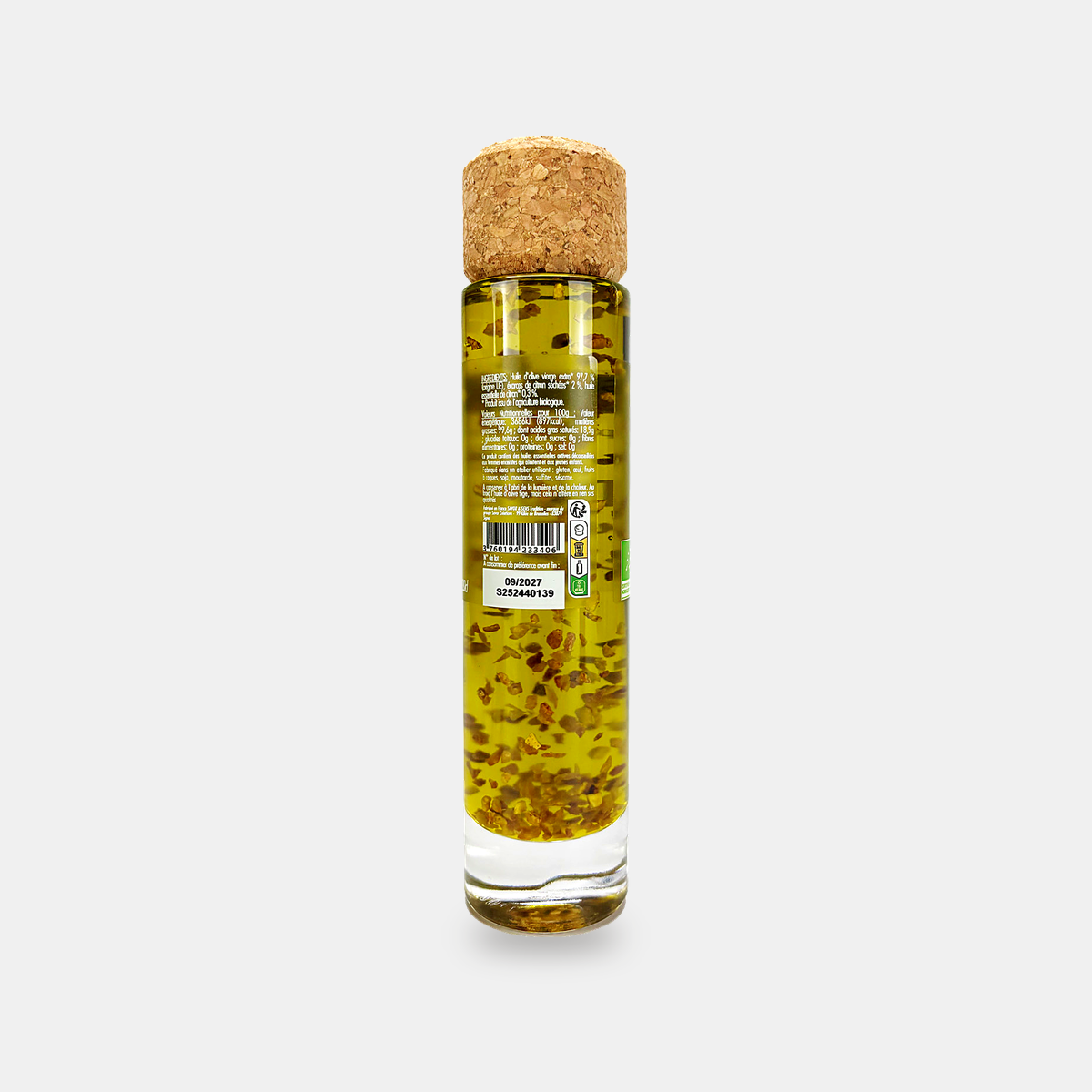 Huile d'olive à l'huile essentielle de Citron