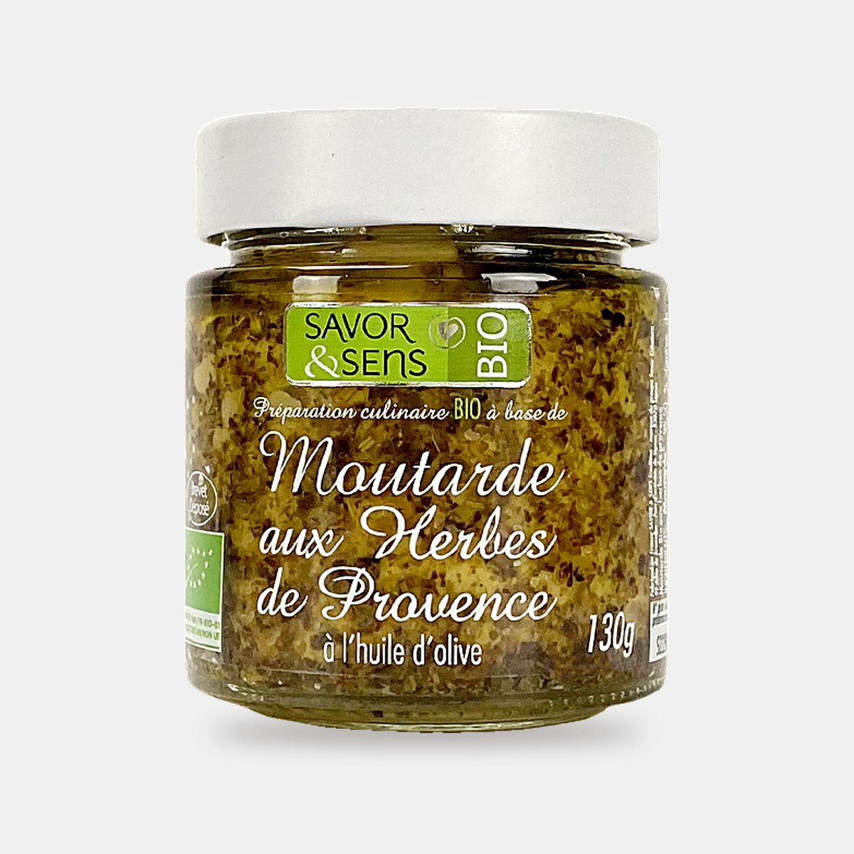 Bio-Senf mit Kräutern der Provence