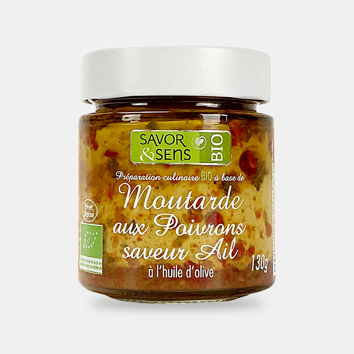 Organic bell pepper & garlic mustard