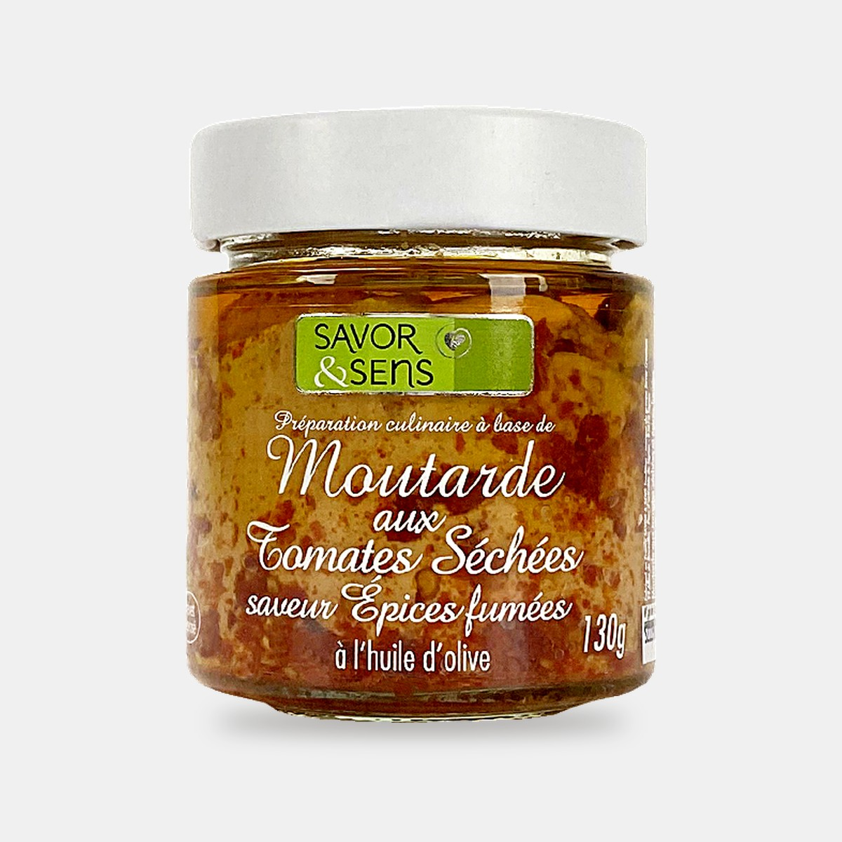 Moutarde Conventionnelle saveur Tomates Séchées, saveur Epices Fumées