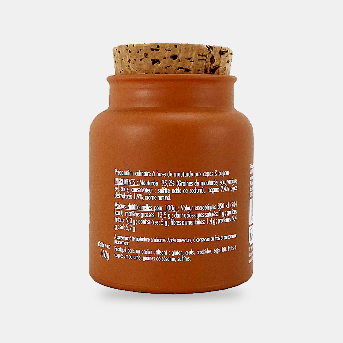 Moutarde aux cèpes et cognac
