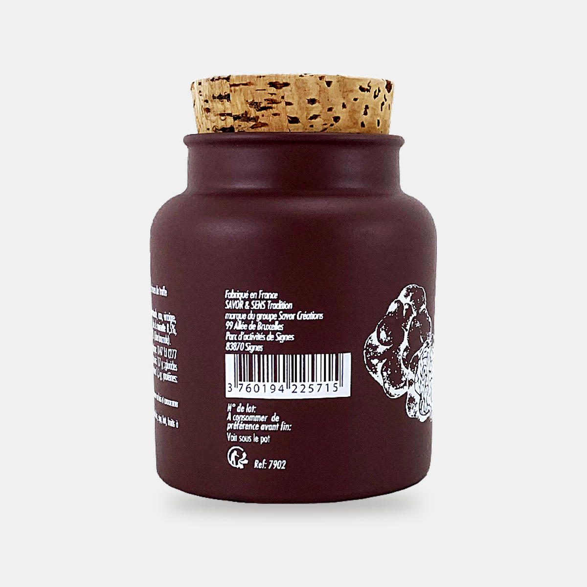 Mustard with Brumale truffle pieces and roasted hazelnuts