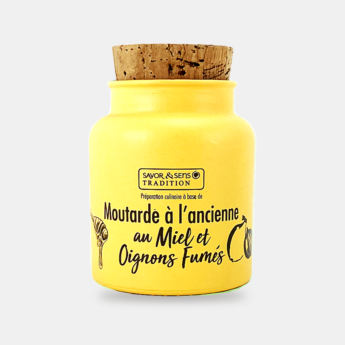 Honey and smoked onion whole-grain mustard