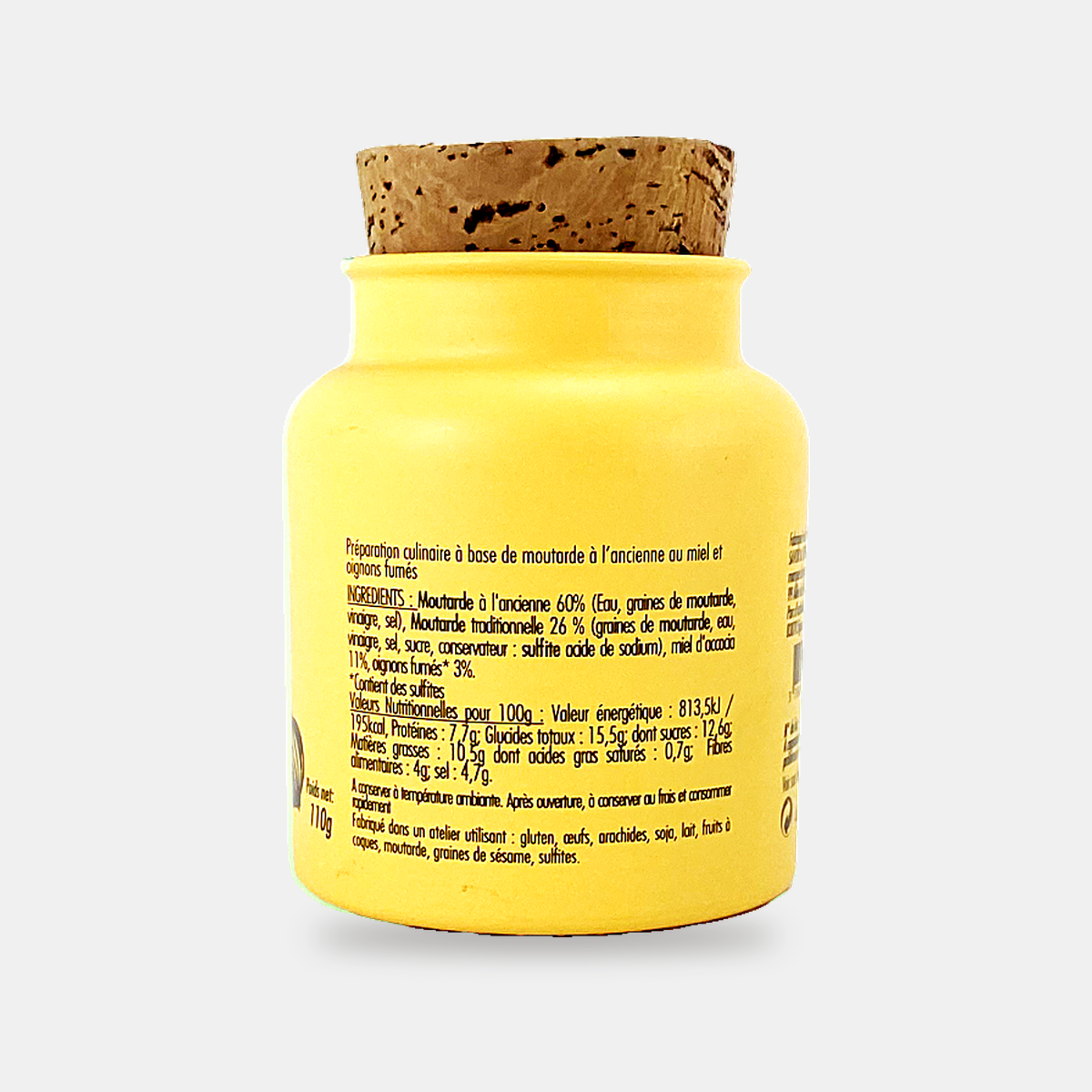 Honey and smoked onion whole-grain mustard