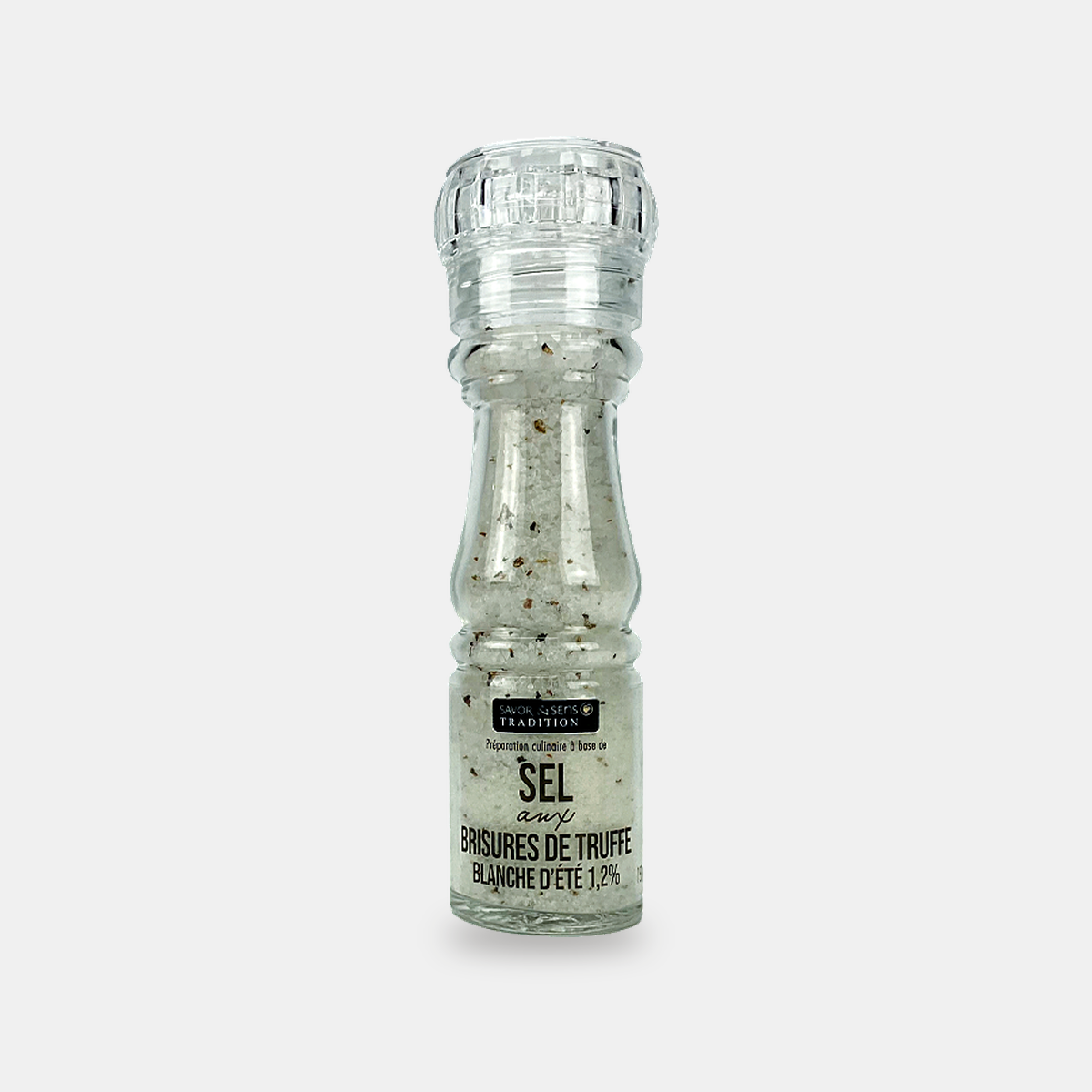 Sel aux brisures de truffe blanche d'été – moulin 150 g