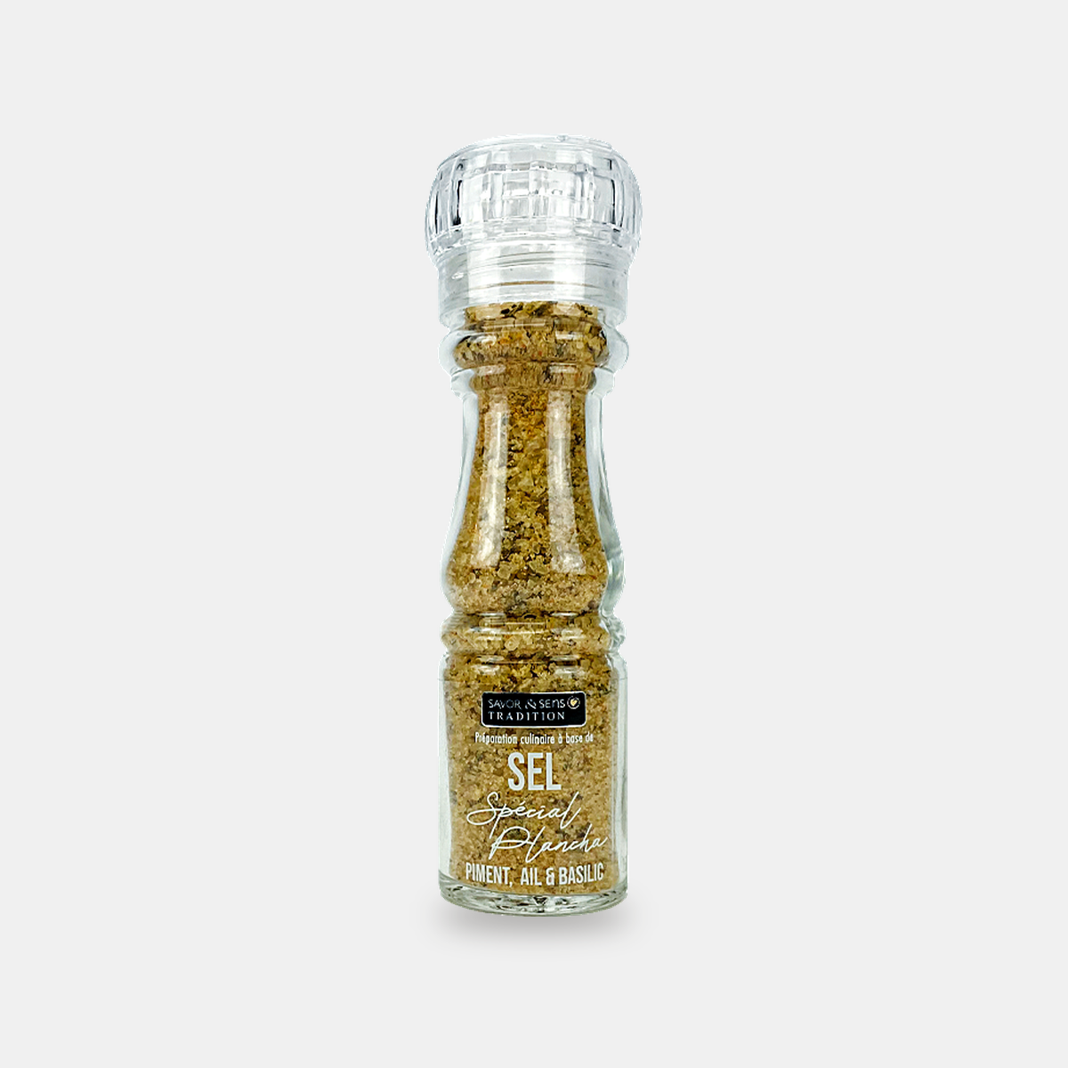 Spezialsalz für die Plancha (Chili, Knoblauch, Basilikum)