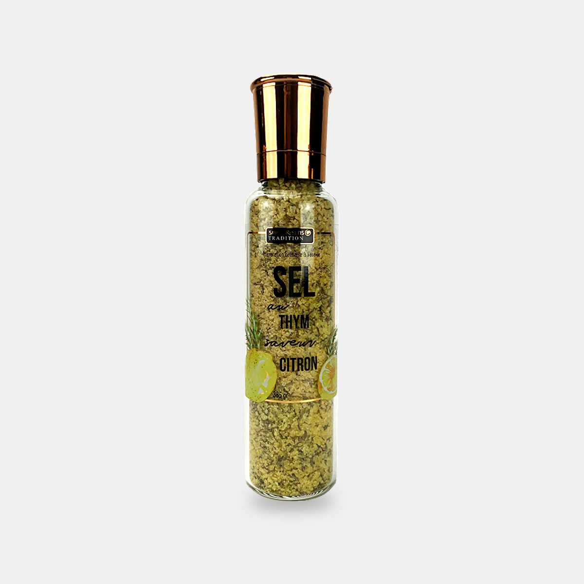 Sel saveur Citron & Thym – grand moulin 385 g