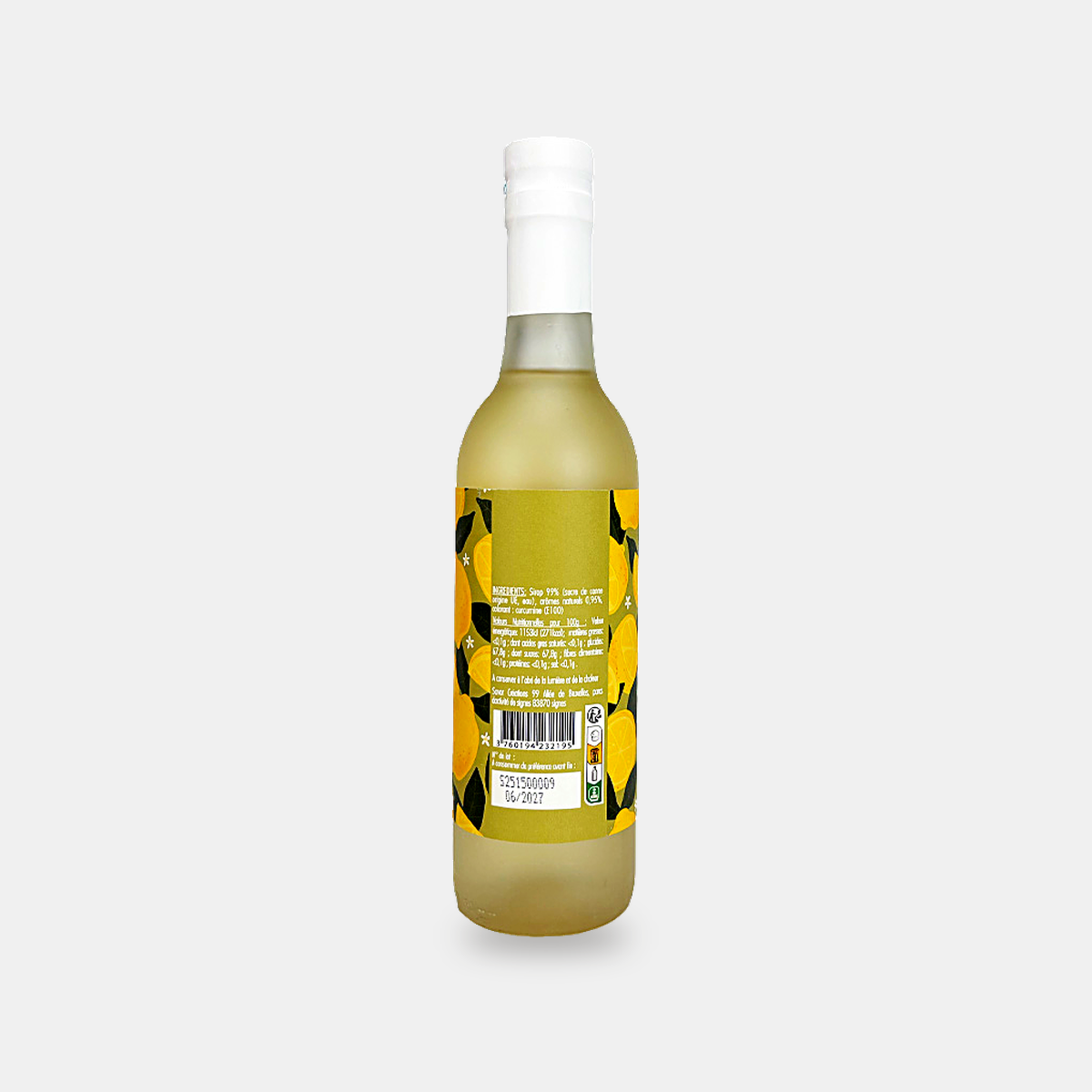 Sirop saveur Citron givré