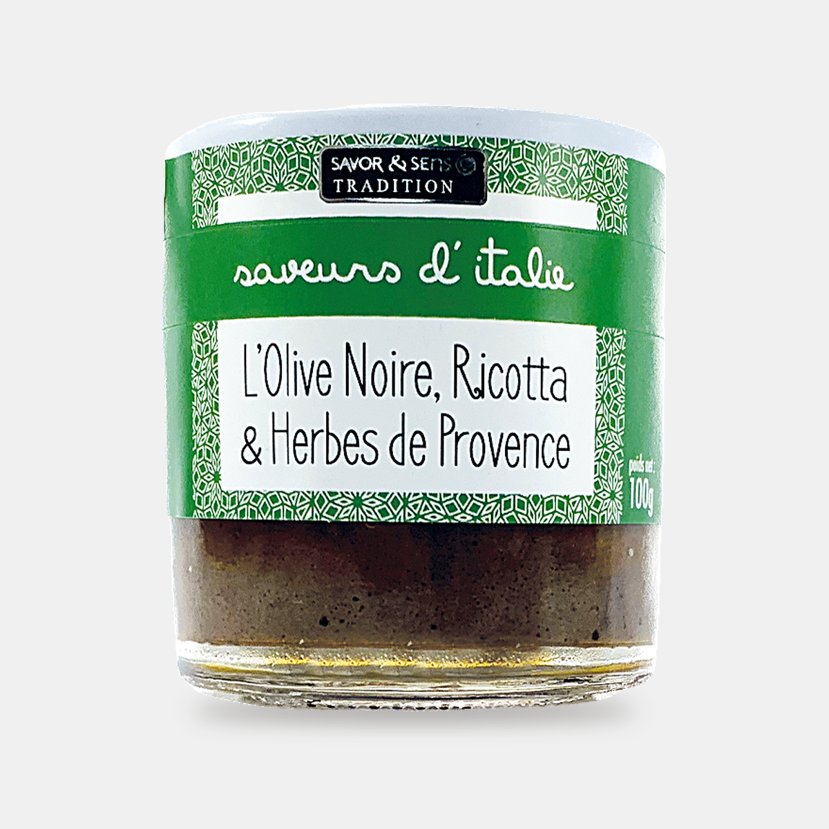 Black olive, ricotta and herbes de Provence