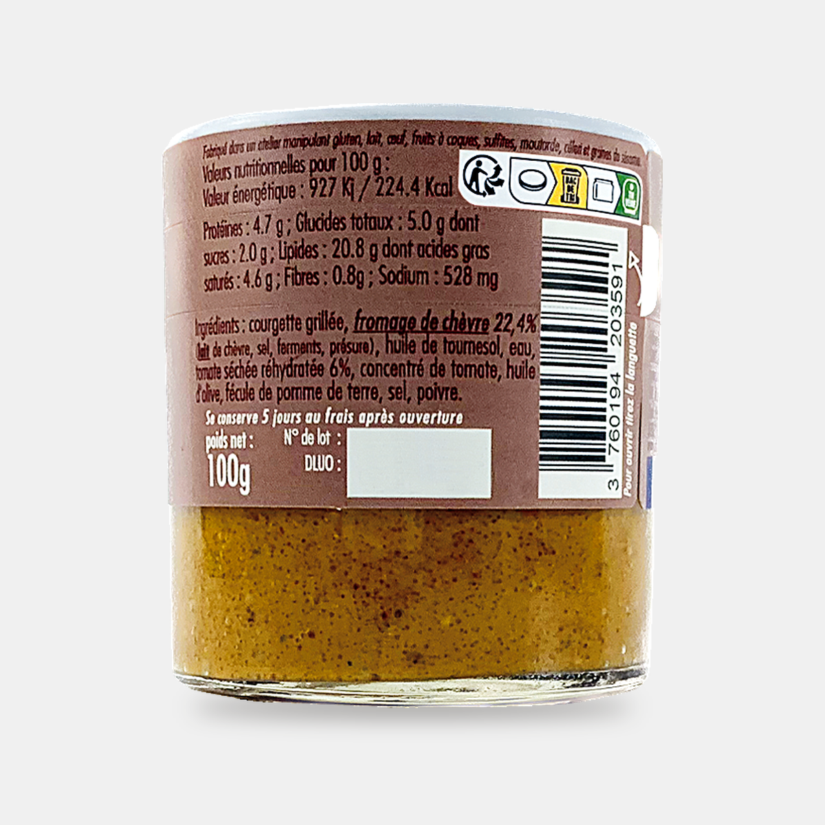 Chevrette (Goat Cheese Spread) with Sun-Dried Tomatoes