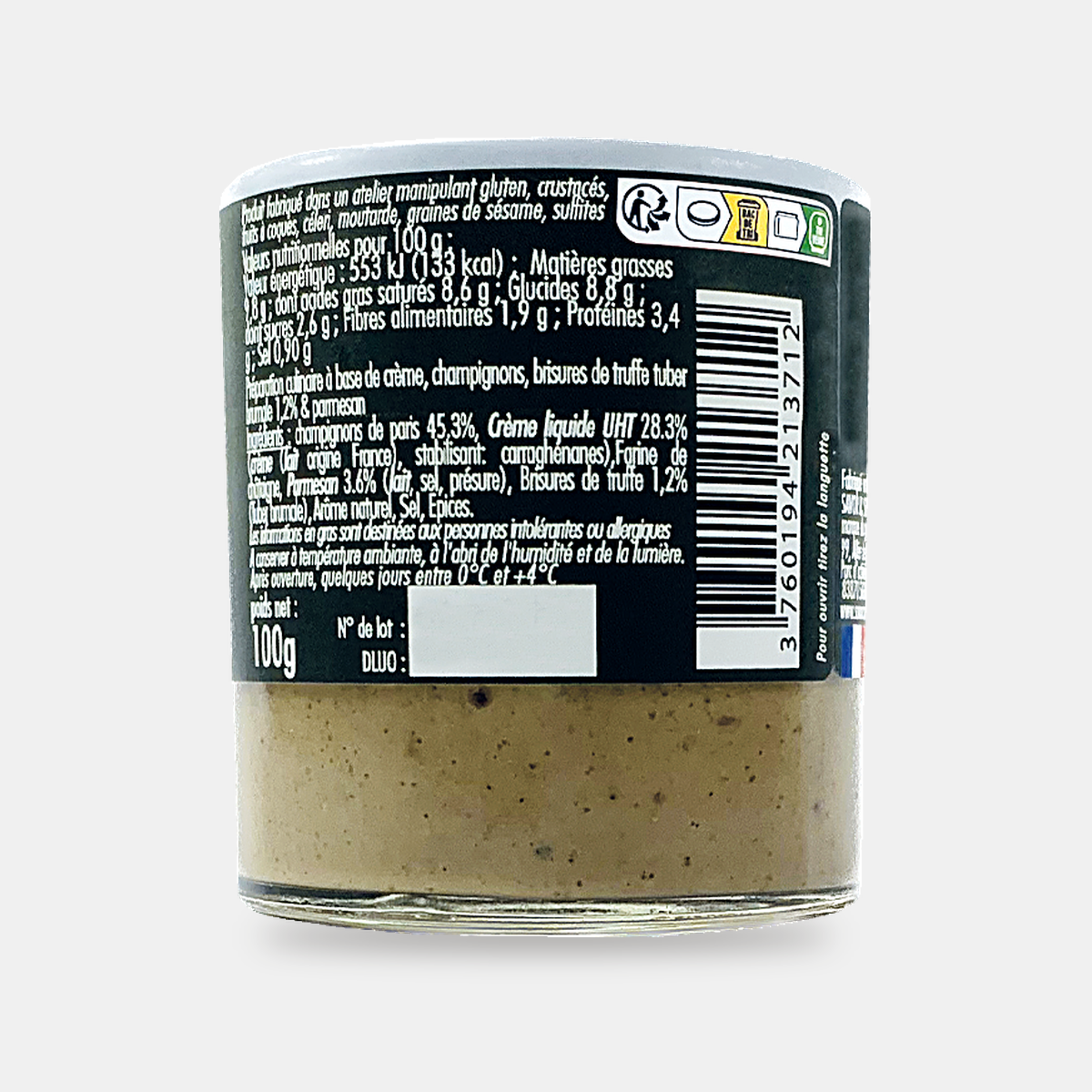 Crème de Champignon, aux brisures de Truffe Brumale & Parmesan