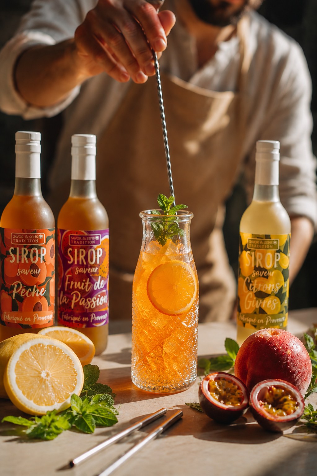 Stimmungsbild – Sirup mit Eiszitronengeschmack
