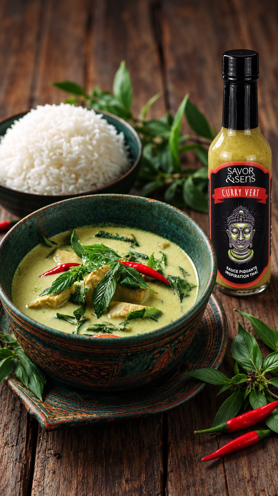 Stimmungsbild – Grüne Curry-Chilisauce