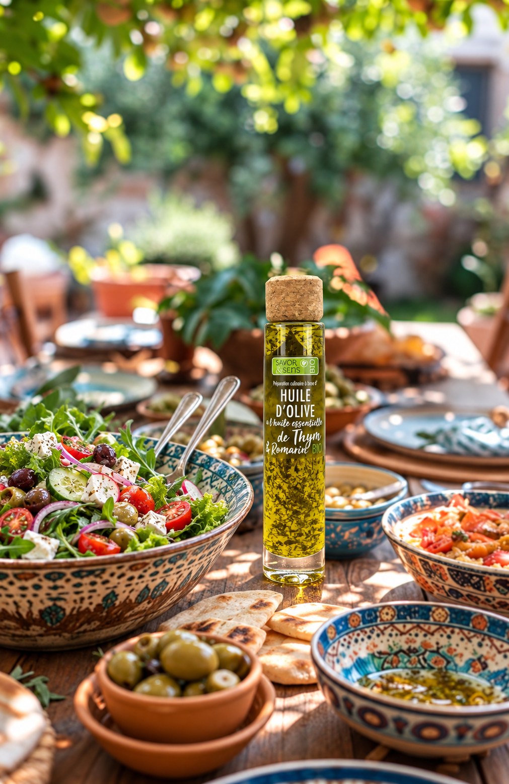 Ambiance – Huile d'olive à l'huile essentielle de Thym & Romarin