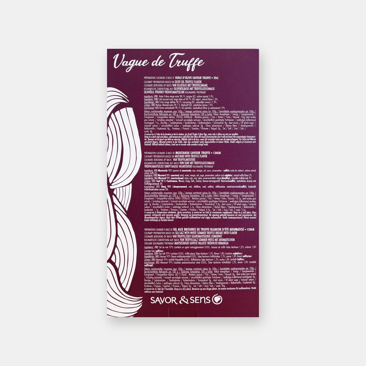 Coffret Vague de Truffe – dos
